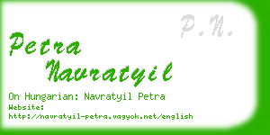 petra navratyil business card